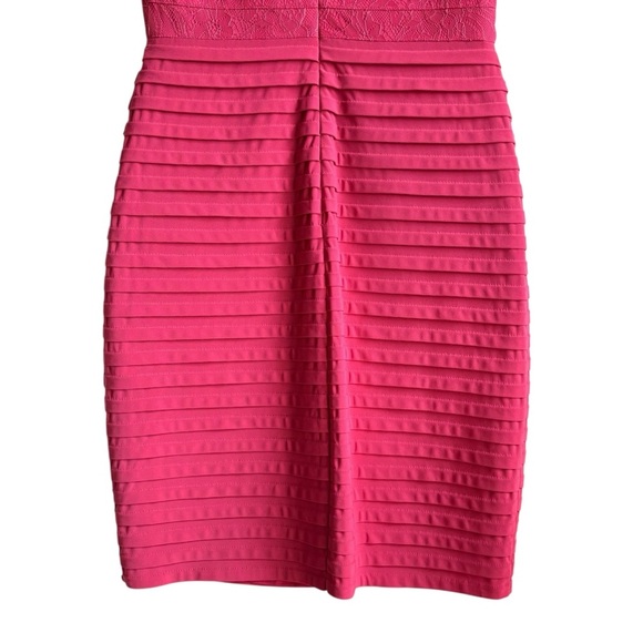 NWT Adrianna Papell Sleeveless Sheath Dress Size 2 Hot Pink - Picture 10 of 13